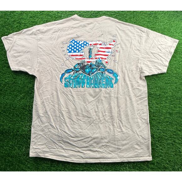 Bleach Saintt Laurent Graphic Tee Sz XXL Tan Streetwear Bootleg Parody USA Shirt - Picture 2 of 8